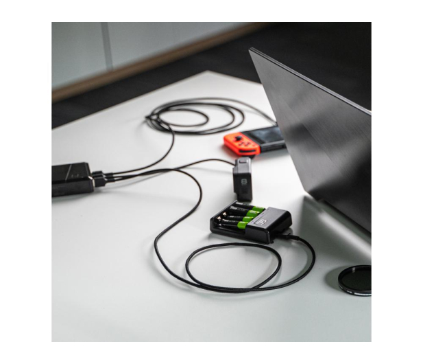 Green Cell Kabel USB 3.0 - USB-C (LED, 2m) - 546124 - zdjęcie 2